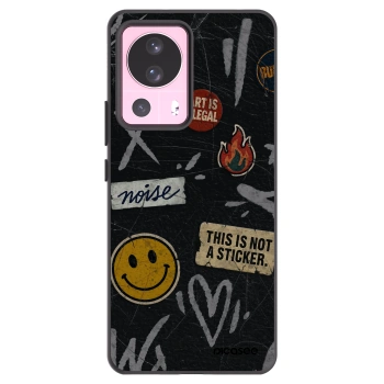 Picasee silikónový čierny obal pre Xiaomi 13 Lite - STICKERS x TAGS