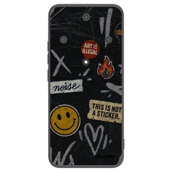 Picasee silikónový čierny obal pre Honor Magic5 Lite 5G - STICKERS x TAGS