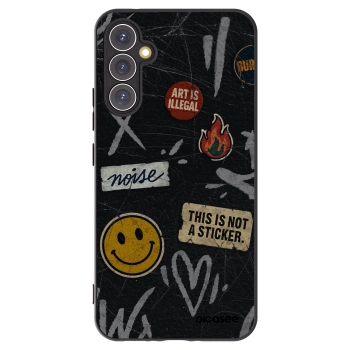 Picasee silikónový čierny obal pre Samsung Galaxy A34 5G A346B - STICKERS x TAGS