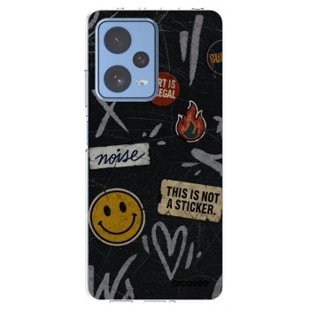 Picasee silikónový prehľadný obal pre Xiaomi Redmi Note 12 Pro 5G - STICKERS x TAGS