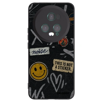 Picasee silikónový čierny obal pre Honor Magic5 Pro - STICKERS x TAGS