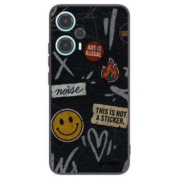 Picasee silikónový čierny obal pre Xiaomi Poco F5 - STICKERS x TAGS