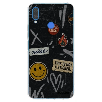 Picasee silikónový prehľadný obal pre Huawei Nova 3 - STICKERS x TAGS