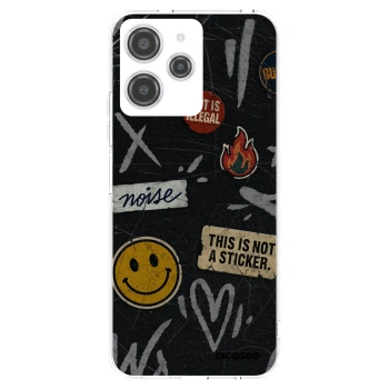 Picasee silikónový prehľadný obal pre Xiaomi Redmi 12 4G - STICKERS x TAGS