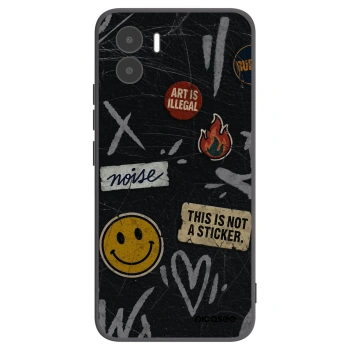 Picasee silikónový čierny obal pre Xiaomi Redmi A2 - STICKERS x TAGS