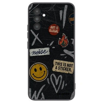 Picasee silikónový čierny obal pre Samsung Galaxy A04s A047F - STICKERS x TAGS