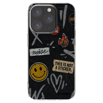 Picasee silikónový prehľadný obal pre Apple iPhone 15 Pro - STICKERS x TAGS