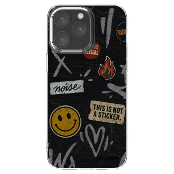 Picasee silikónový prehľadný obal pre Apple iPhone 15 Pro Max - STICKERS x TAGS