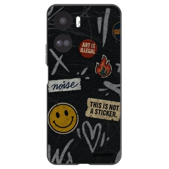 Picasee silikónový čierny obal pre Honor 90 Lite 5G - STICKERS x TAGS