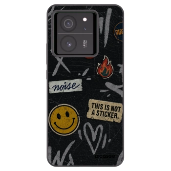 Picasee silikónový čierny obal pre Xiaomi 13T Pro - STICKERS x TAGS
