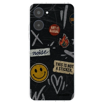 Picasee silikónový prehľadný obal pre Realme 10 4G - STICKERS x TAGS