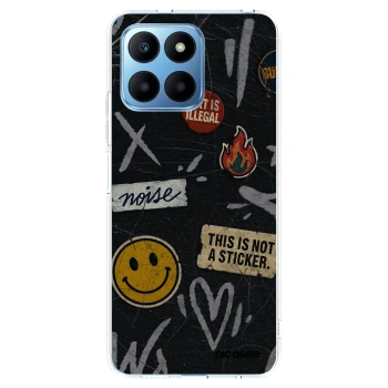 Picasee silikónový prehľadný obal pre Honor 70 Lite - STICKERS x TAGS