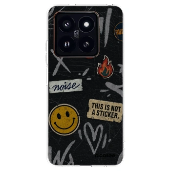 Picasee silikónový prehľadný obal pre Xiaomi 14 Pro - STICKERS x TAGS