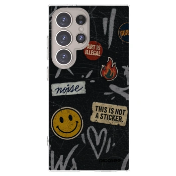 Picasee silikónový prehľadný obal pre Samsung Galaxy S24 Ultra S928B 5G - STICKERS x TAGS