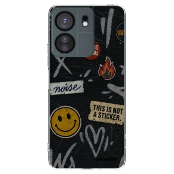 Picasee silikónový prehľadný obal pre Xiaomi Redmi 13C 4G - STICKERS x TAGS