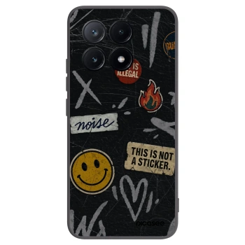Picasee silikónový čierny obal pre Xiaomi Poco X6 Pro - STICKERS x TAGS