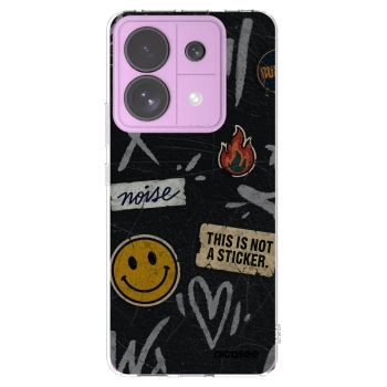 Picasee silikónový prehľadný obal pre Xiaomi Redmi Note 13 Pro 5G - STICKERS x TAGS