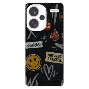 Picasee silikónový prehľadný obal pre Xiaomi Redmi Note 13 Pro+ 5G - STICKERS x TAGS