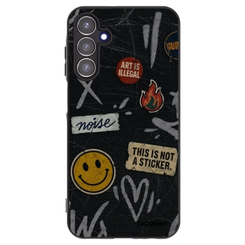 Picasee silikónový čierny obal pre Samsung Galaxy A15 A155F 4G - STICKERS x TAGS
