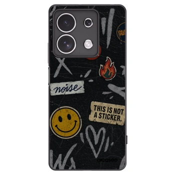 Picasee silikónový čierny obal pre Xiaomi Redmi Note 13 4G - STICKERS x TAGS