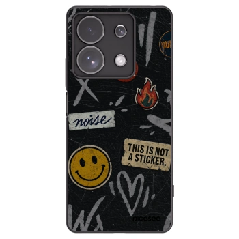Picasee silikónový čierny obal pre Xiaomi Redmi Note 13 Pro 4G - STICKERS x TAGS