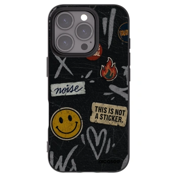 Picasee silikónový čierny obal pre Apple iPhone 16 Pro - STICKERS x TAGS
