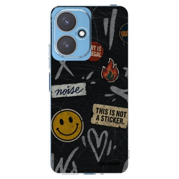 Picasee silikónový prehľadný obal pre Xiaomi Redmi 13C 5G - STICKERS x TAGS