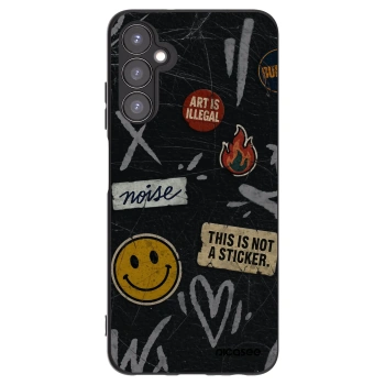 Picasee silikónový čierny obal pre Samsung Galaxy A05s A057G - STICKERS x TAGS