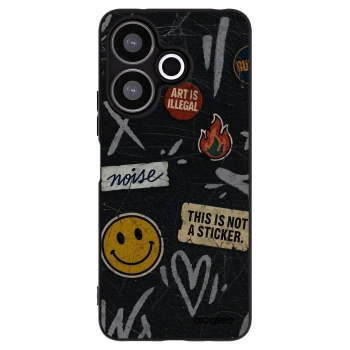 Picasee silikónový čierny obal pre Xiaomi Redmi 13 4G - STICKERS x TAGS