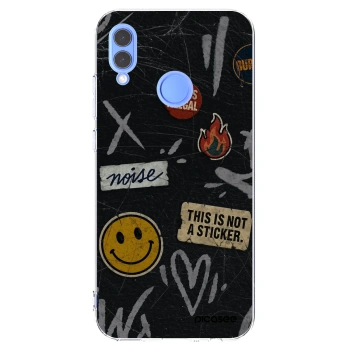 Picasee silikónový prehľadný obal pre Huawei P Smart 2019 - STICKERS x TAGS