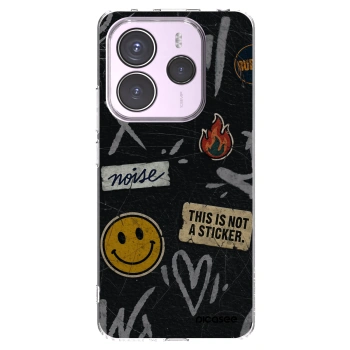 Picasee silikónový prehľadný obal pre Xiaomi Redmi Note 14 5G - STICKERS x TAGS