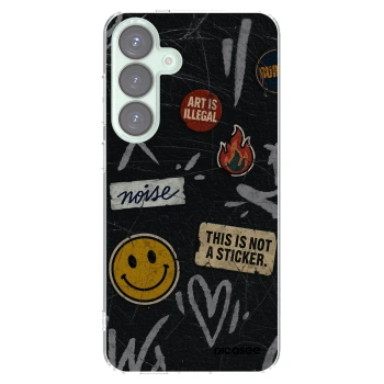 Picasee silikónový prehľadný obal pre Samsung Galaxy S25+ 5G - STICKERS x TAGS