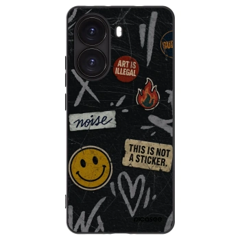 Picasee silikónový čierny obal pre Xiaomi Poco X7 Pro 5G - STICKERS x TAGS