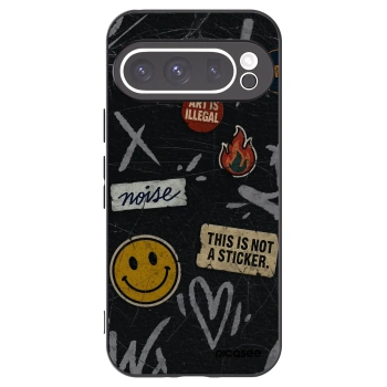 Picasee silikónový čierny obal pre Google Pixel 9 Pro - STICKERS x TAGS