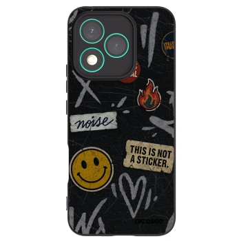 Picasee silikónový čierny obal pre Honor 400 Lite 5G - STICKERS x TAGS