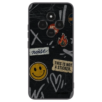 Picasee silikónový čierny obal pre Xiaomi Poco C75 - STICKERS x TAGS