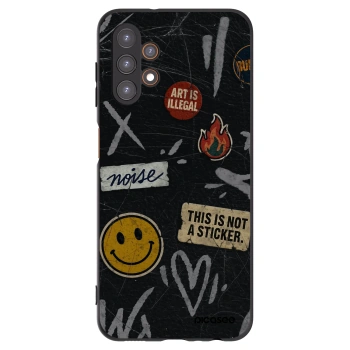 Picasee silikónový čierny obal pre Samsung Galaxy A13 5G - STICKERS x TAGS
