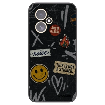 Picasee silikónový čierny obal pre Honor 400 5G - STICKERS x TAGS