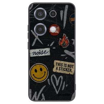 Picasee silikónový čierny obal pre Xiaomi Redmi Note 14S - STICKERS x TAGS