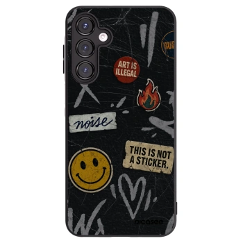 Picasee silikónový čierny obal pre Samsung Galaxy A16 4G - STICKERS x TAGS
