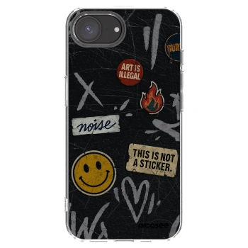 Picasee silikónový prehľadný obal pre Apple iPhone 17e - STICKERS x TAGS
