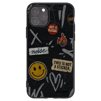 Picasee silikónový čierny obal pre Apple iPhone 11 Pro - STICKERS x TAGS