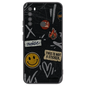 Picasee silikónový čierny obal pre Xiaomi Redmi Note 8 - STICKERS x TAGS