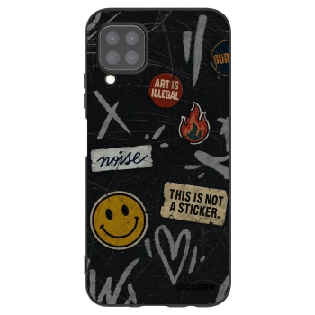 Picasee silikónový čierny obal pre Huawei P40 Lite - STICKERS x TAGS