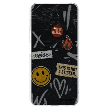 Picasee silikónový prehľadný obal pre Xiaomi Redmi Note 9S - STICKERS x TAGS