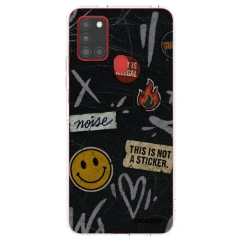Picasee silikónový prehľadný obal pre Samsung Galaxy A21s - STICKERS x TAGS