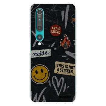 Picasee silikónový prehľadný obal pre Xiaomi Mi 10 - STICKERS x TAGS