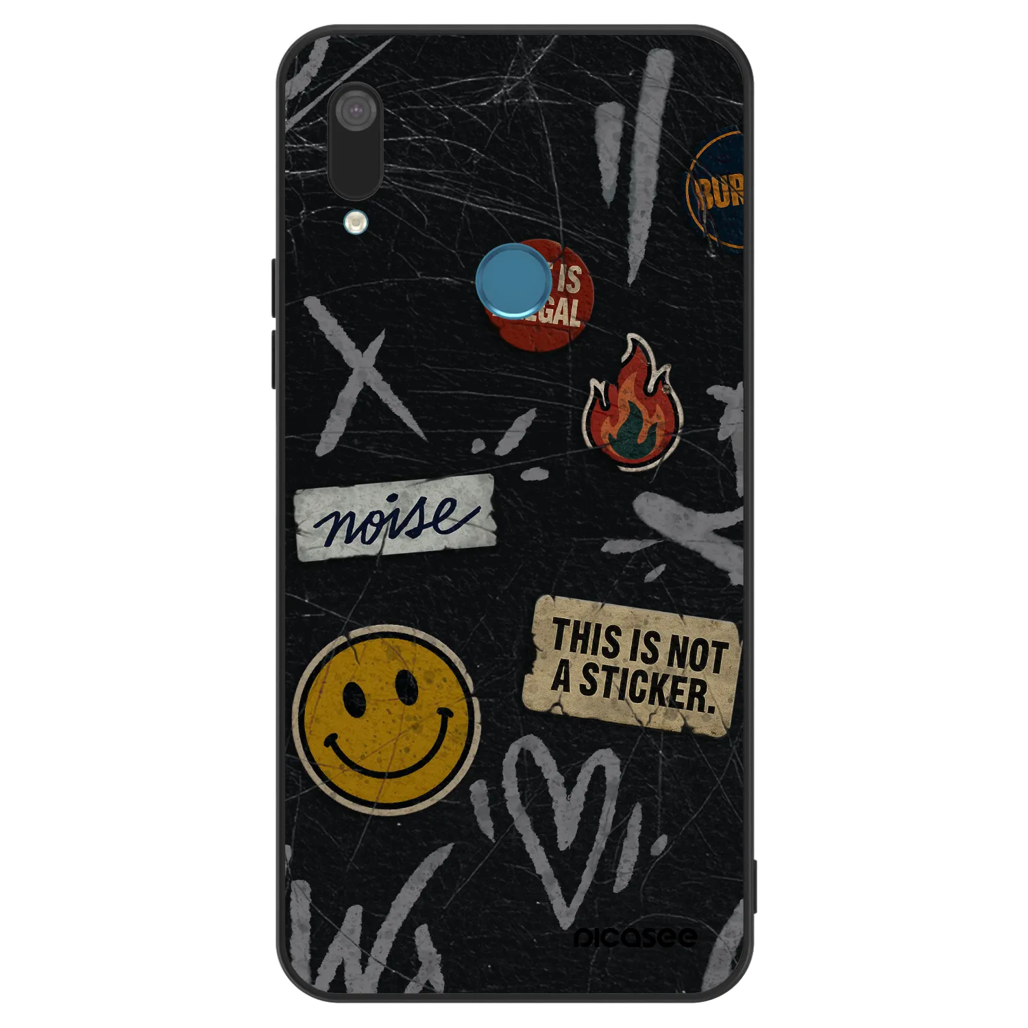 Picasee ULTIMATE CASE pro Huawei Y7 2019 - STICKERS x TAGS
