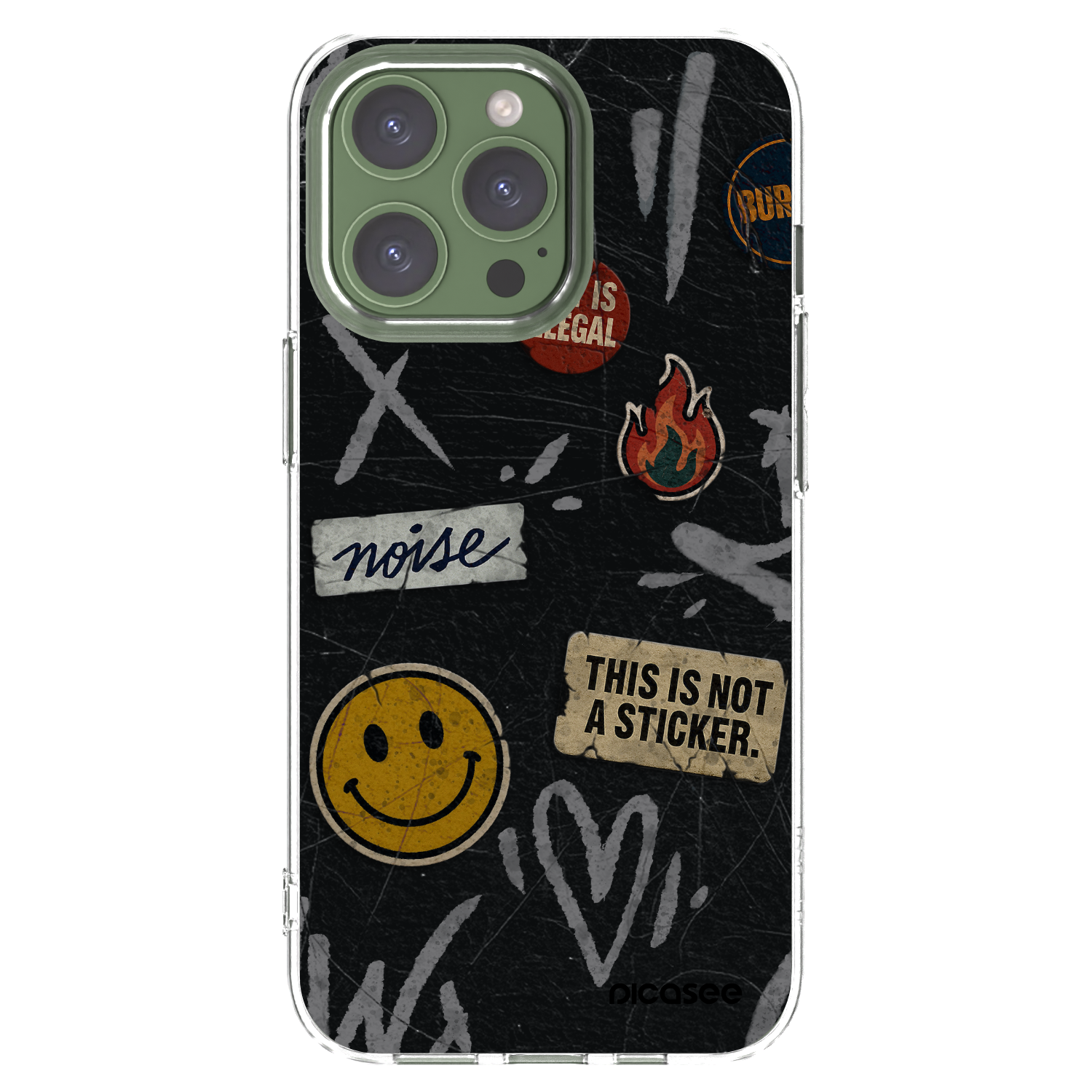 Silikónový prehľadný obal pre Apple iPhone 13 Pro - STICKERS x TAGS