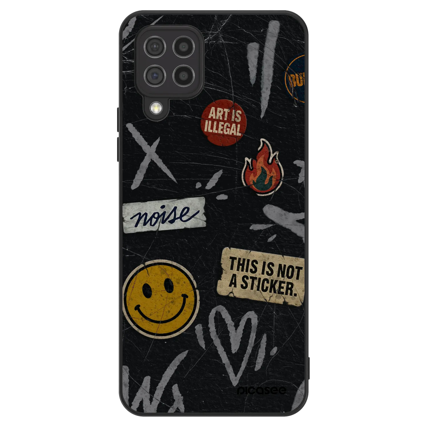 Picasee ULTIMATE CASE pro Samsung Galaxy A22 A225F 4G - STICKERS x TAGS